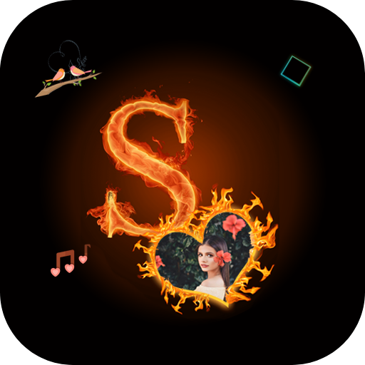 Fire Text Photo Frame - Smoke Text Photo Frame أيقونة