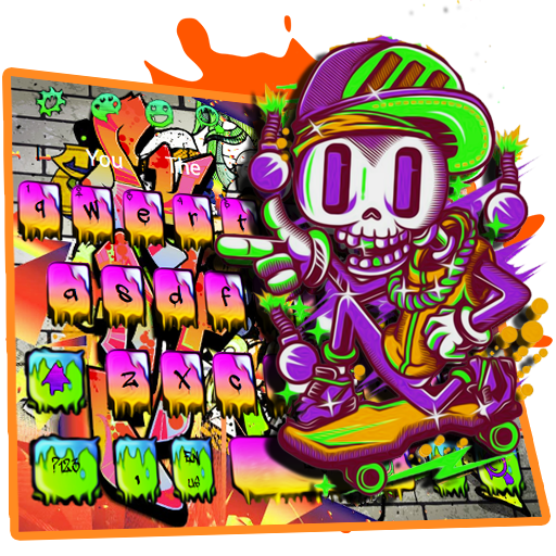 Skate Graffiti Keyboard Theme أيقونة