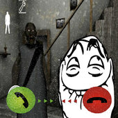Fake calling granny and ghost icon