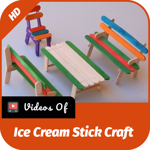 Ice Cream Stick Craft Making icon
