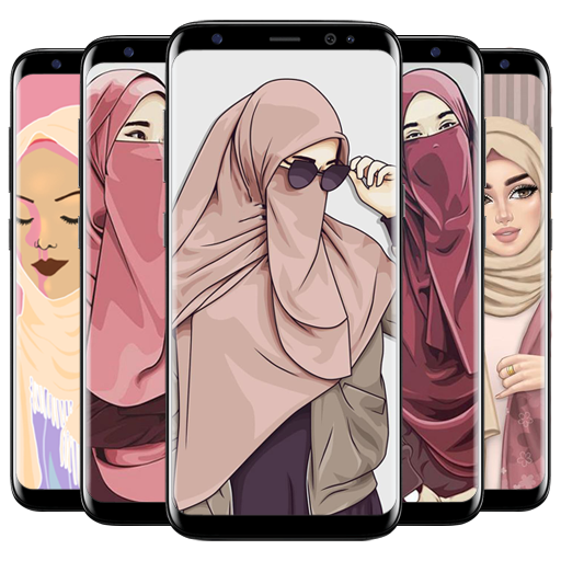Hijab muslima Wallpapers cartoon icon