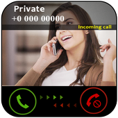 كشف رقم مجهول numero prive أيقونة