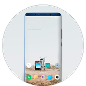 Theme for LG V50 bike sky wallapper icon