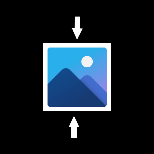 Compress Image size in kb &amp; mb icon