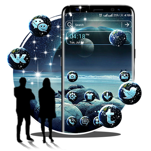 Galaxy Ocean Launcher Theme icon
