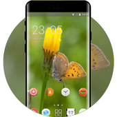 Spring flowers theme cuivr de la verge d or space icon