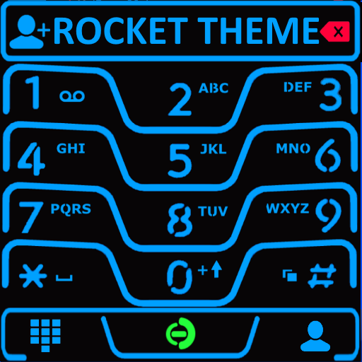 Theme Neon V3 Blue RocketDial icon