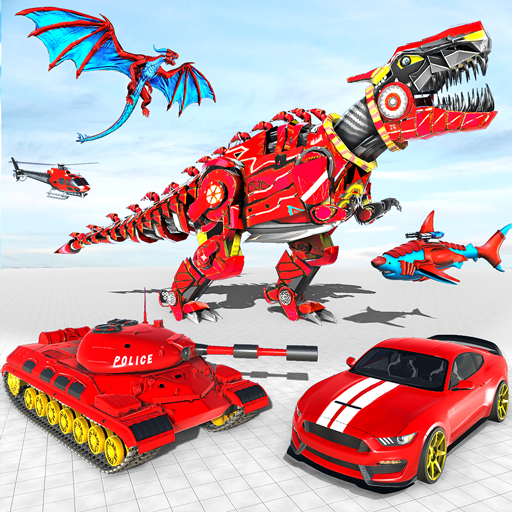 Dino Robot Car Transform Game icon