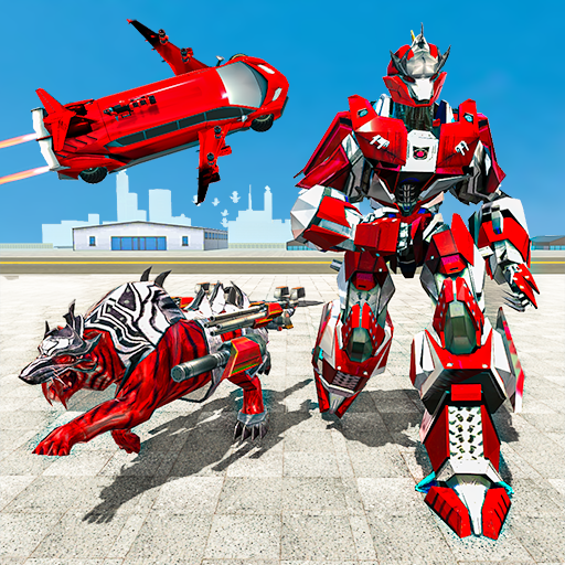 Tiger Robot Transformation : Flying Limousine Car icon