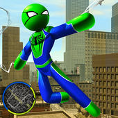 Frog-Spider StickMan Rope Hero Gangster Vegas icon
