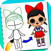 how to draw Dolls HD icon