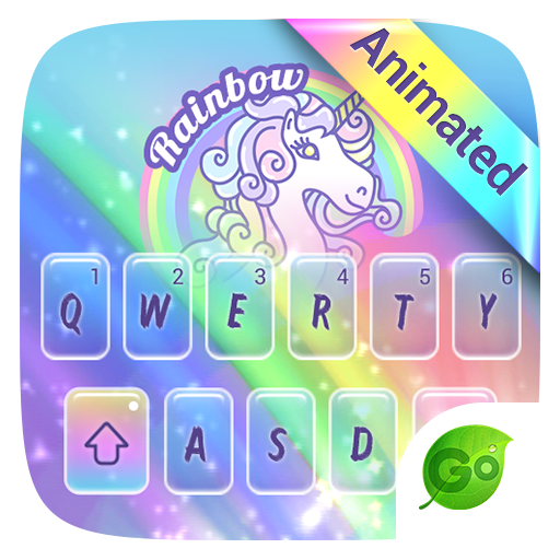 Rainbow Unicorn GO Keyboard Animated Theme icon