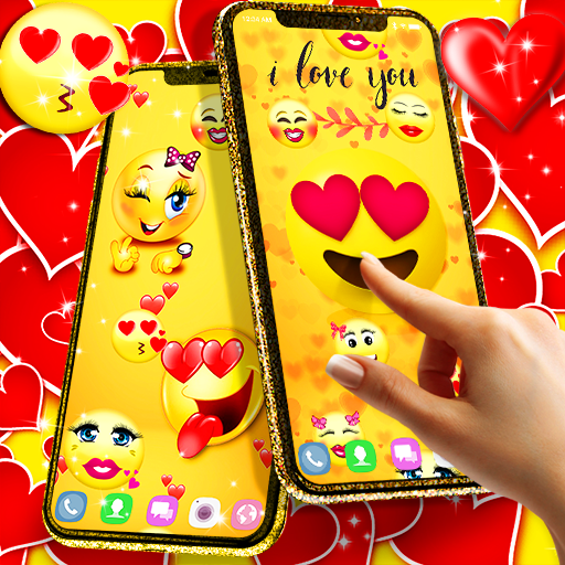 Emoji love live wallpaper icon