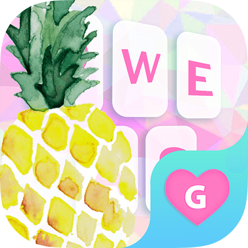 Pineapple Fruit Keyboard Theme for Girls icon