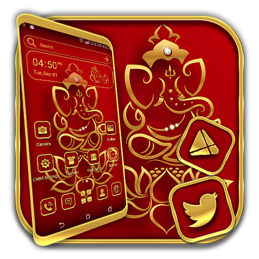 Golden Ganesha Launcher Theme icon
