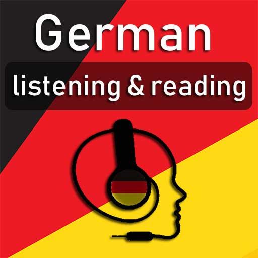 German listening &amp; reading icon