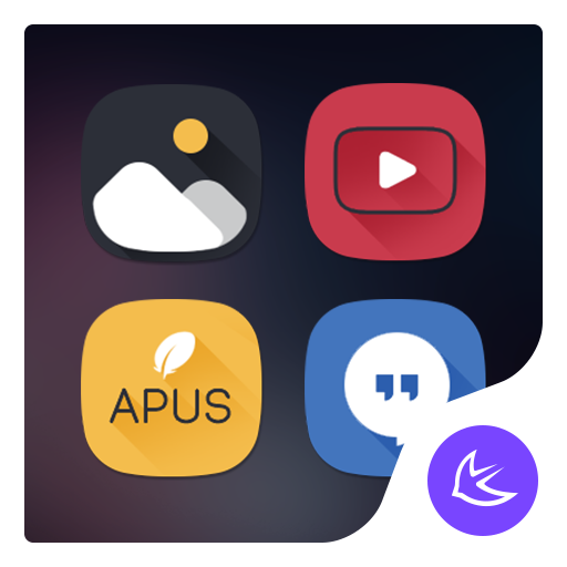 Shiny Black APUS Launcher theme icon
