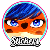 Miraculous &amp; Cat | Ladybug Noir Stickers icon