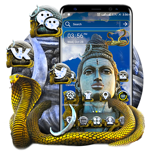 ikon Shiva Statue Theme Launcher