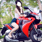 Women Bike Photo Suit icon