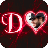 Lighting Text Photo Frame icon