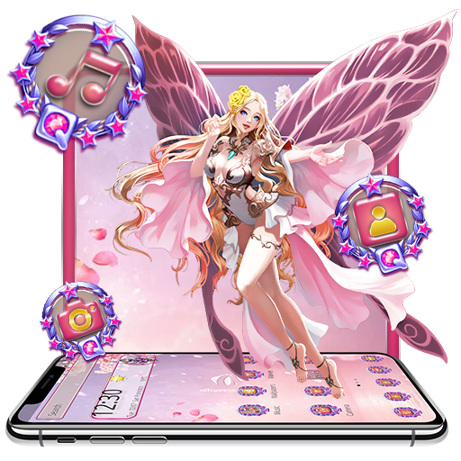 Pink Angel Theme icon