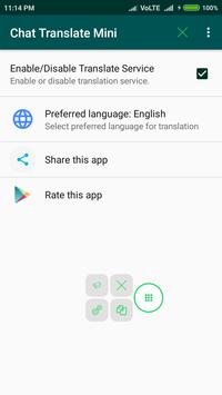 Chat Translate Mini screenshot 1