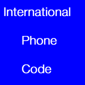 International phone code icon