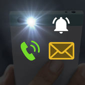 Flashlight Call &amp; SMS - Free Flashlight 2019 icon