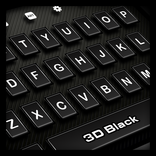 3D Black Keyboard Theme icon