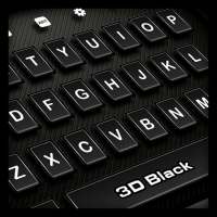 3D Black Keyboard Theme