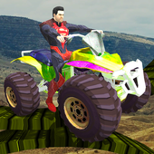 Superhero Bike Crazy Stunt-Rope Hero Rider icon