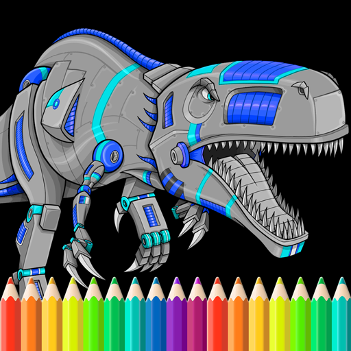 Robot Dinosaurs &amp; Big Angry Dinos Coloring Pages icon