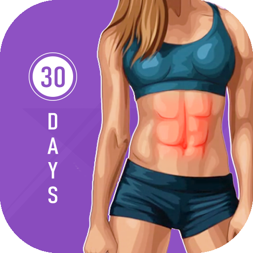 30 Days Six Pack Abs Home Workout-Burn Belly Fat icon
