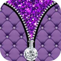 Purple Diamond Zipper Screen on 9Apps