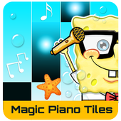 magic spongbob piano white tiles icon