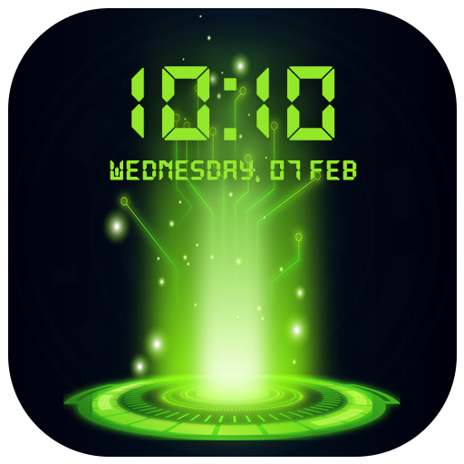 Digital Clock Live Wallpaper icon