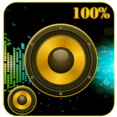 Loud volume booster and speaker booster icon