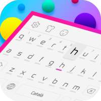 لوحة المفاتيح الأبيض النقي on 9Apps