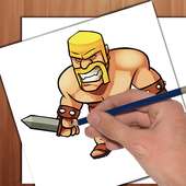 How To Draw clash of clans