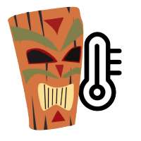 Tiki Weather - Fun Cartoon Rain Dance Forecast