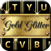 Gold Glitter Keyboard icon