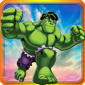 Green hero amazing icon