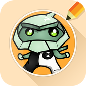 Draw Drawings Aliens Of Ben 10 Buttles icon