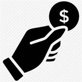 Make money online with your smart mobile phone icon