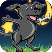 Dog run and jump games icon