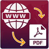Webpage to PDF File Converter – PDF Viewer icon