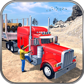 Real Offroad Cargo Truck Sim: Hill Climb Driver icon