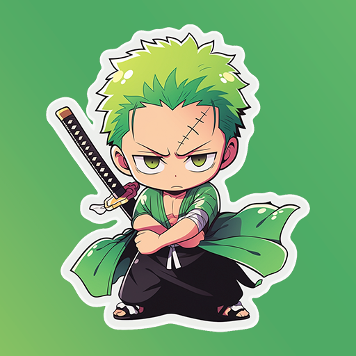 Roronoa Zoro sticker for WA icon