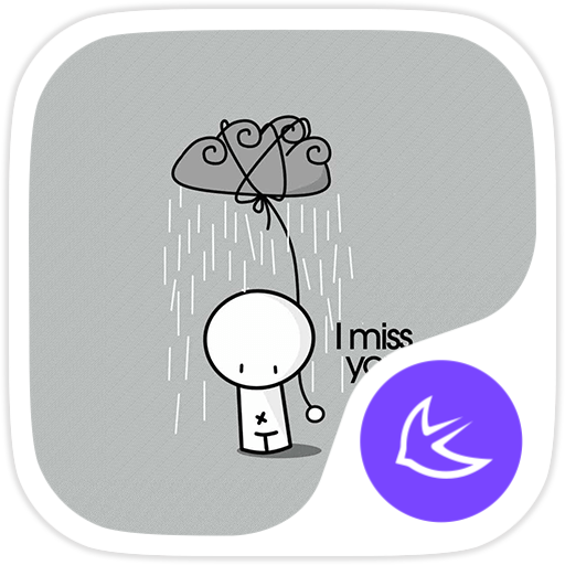 I MISS YOU theme for APUS icon